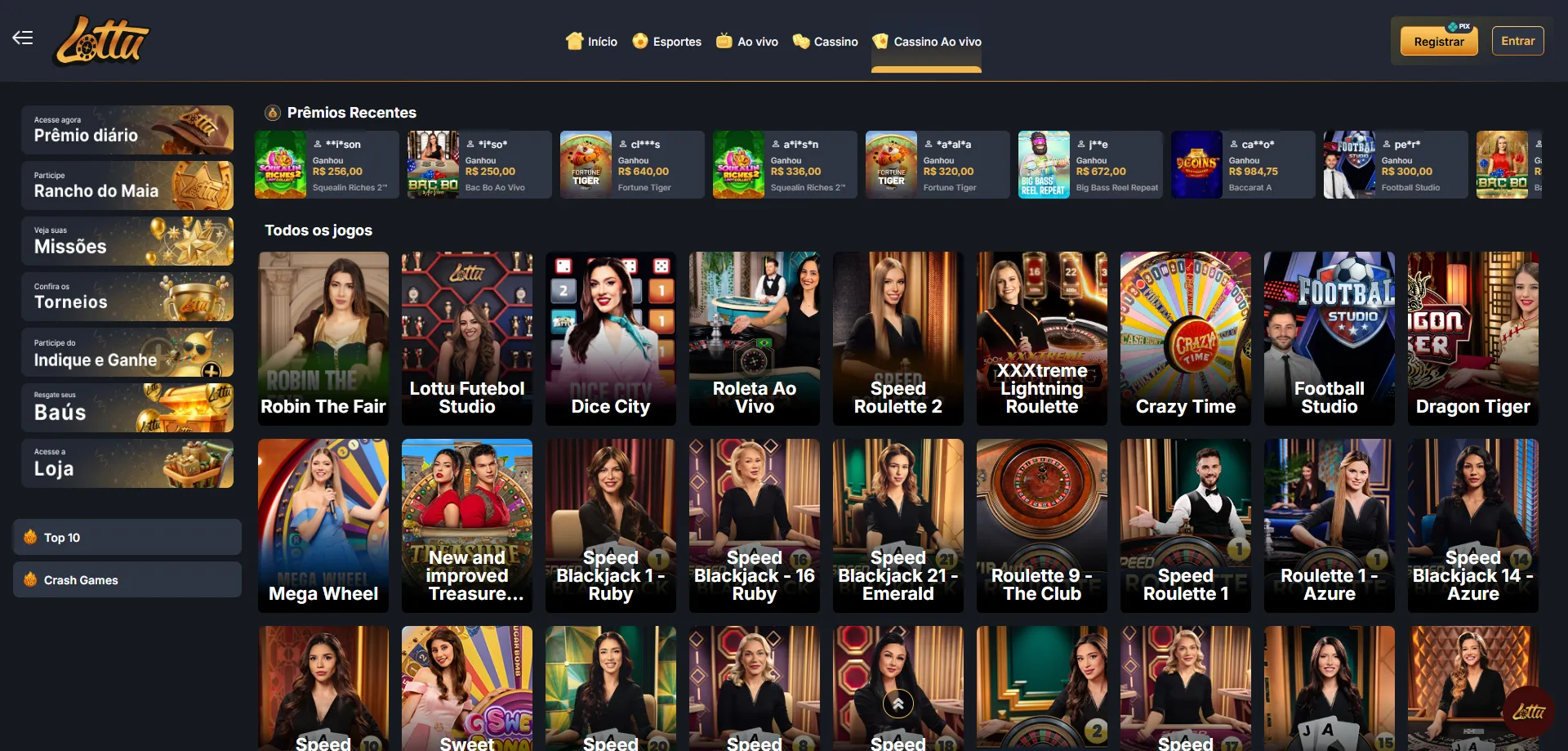 Lotus Bet Casino mobile app para iOS e Android no Brasil